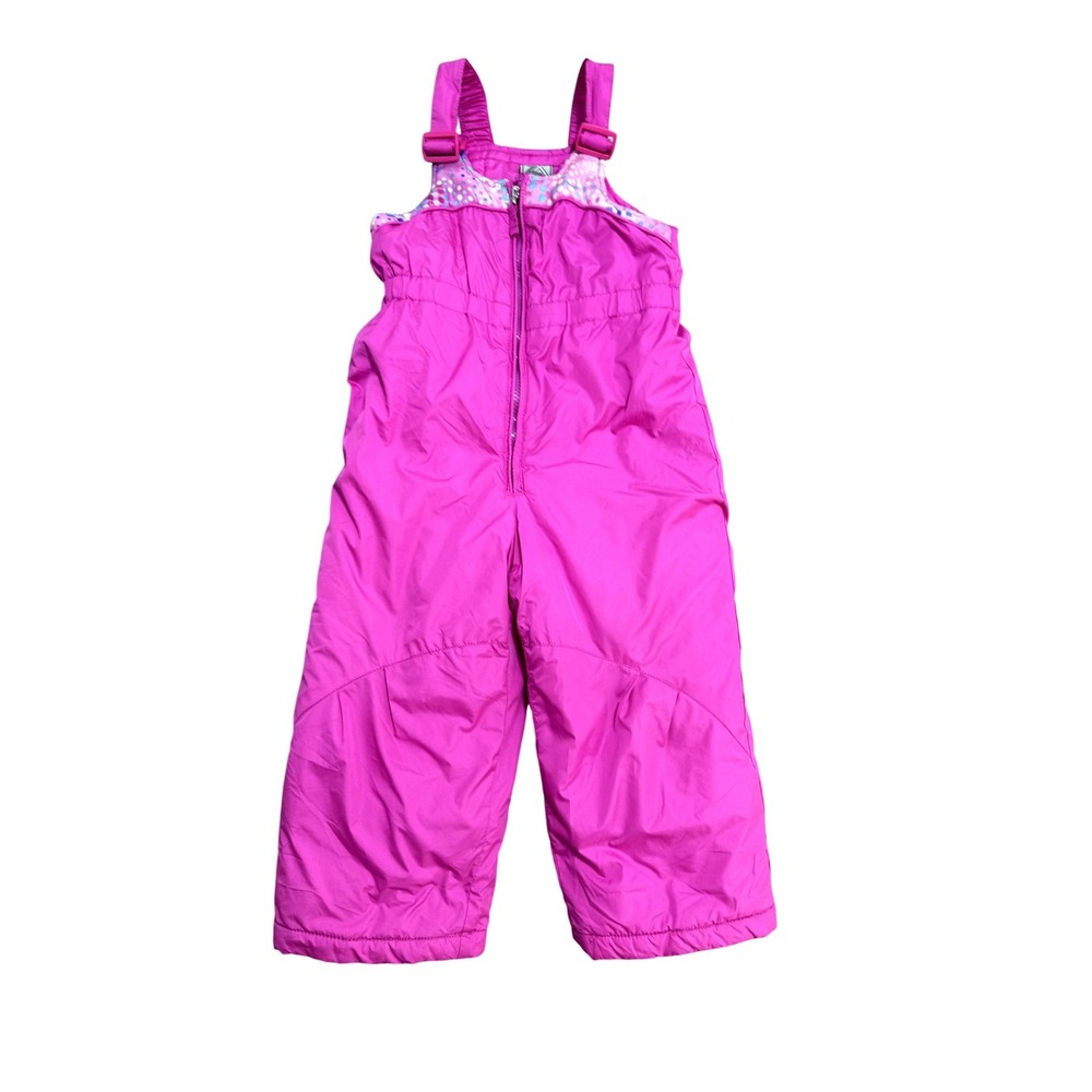 ZeroXposur Ski Pants Girls 3T Pink Insulated Snow Bib Adjustable Winter